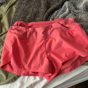Pink Lululemon shorts